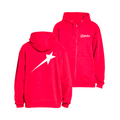 Ghoulz Star Zip Hoodie - Red